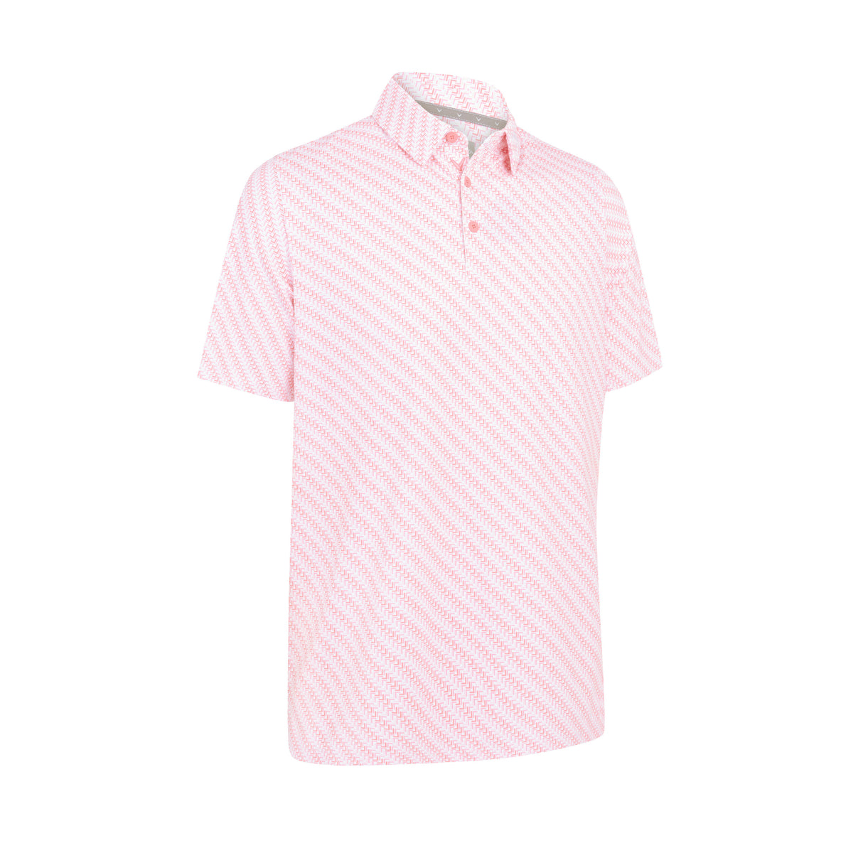 Callaway Chevron Twill Print Polo